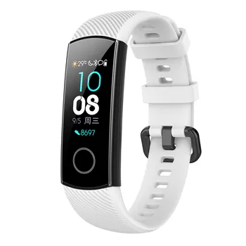 Smartwatch dirželis mados Silikono Spalvinga Aukštos Kokybės Pakaitinis Juosta Riešo Dirželis Huawei Honor Band 4 / Garbės Juosta 5
