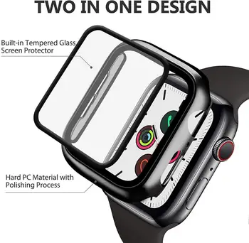 Stiklas+Case+diržu, Apple watch band 44mm 40mm 38mm 42mm Priedai vaivorykštė Magnetine kilpa apyrankę iwatch serijos 3 4 5 6 se