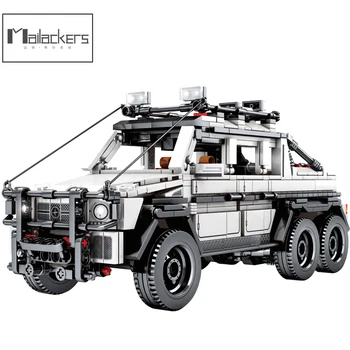 Mailackers TechnicalOff-kelių Transporto priemonės G63 Amg Traukti Atgal Ekstremalus Greitis Super Lenktynių Automobilių Miesto Transporto priemonės Blokai Žaislas