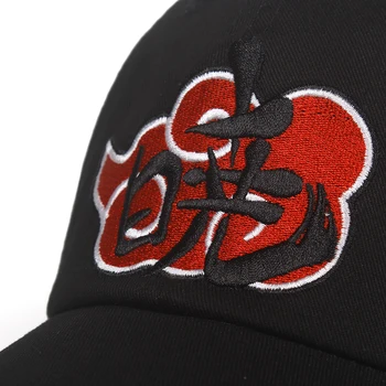 Naujas Medvilnės Japonų Anime Akatsuki aušros Tėtis Skrybėlę Uchiha Šeimos Logotipas Siuvinėjimas, Beisbolo kepuraitės Snapback Skrybėlės dropship