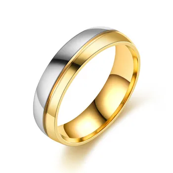 2021 titano plieno, nerūdijančio plieno pora žiedas vestuvinis žiedas inkrustacijos su cirkono