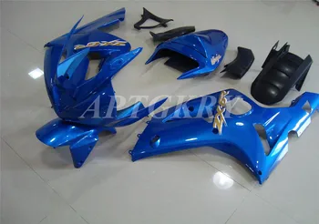 Naujas ABS Plastiko Lukštais Motociklo Lauktuvės komplektas Tinka Kawasaki Ninja ZX6R 636 ZX-6R 2003 2004 03 04 Kėbulo Nustatyti Pasirinktinį Mėlyna