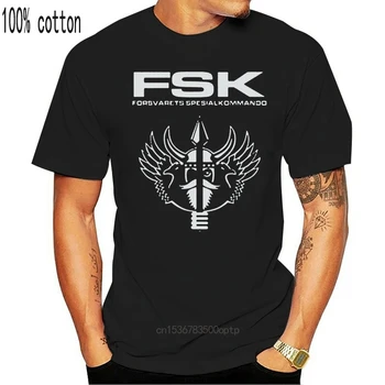 2019 Mados prekės ženklo atsitiktinis Naujas norvegijos Norvegijos Armijos Specialiosios Pajėgos Forsvarets Spesialkommando Fsk T-Shirt dvipusės Tees