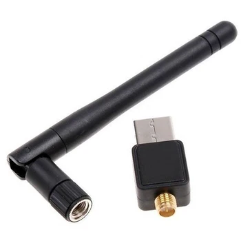 USB Wifi Adapteris mini 802.11 N mobiliojo nešiojamojo kompiuterio wifi adapteris wiht Antena 5DBI Dongle LAN Tinklo Kortelė imtuvas Nešiojamas KOMPIUTERIS