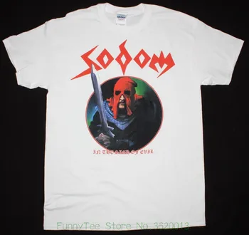 Sodoma Pasirašyti Blogio Thrash Kreator Nuodai Hellhammer Naujas White T-Shirt