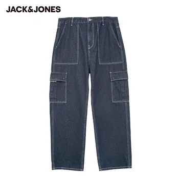 JackJones Naują Atvykimo Vyrų Medvilnės Streetwear Atsitiktinis Loose Fit Džinsai| 220332120