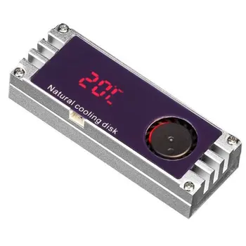 VSD Aušinimo Ventiliatorius, Temperatūros Ekranas M. 2 SSD Aušintuvo Heatsink su Turbo Aušinimo Ventiliatorius 2280 22110 NVMe M2 Kietojo Disko