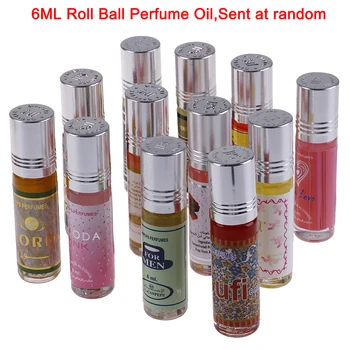 6ML Roll Kvepalai Moterims, Vyrams Aromatas Aliejus, Kvapus Vandens Kamuolys Roll Naftos Kvepalai Atsitiktiniai Siųsti