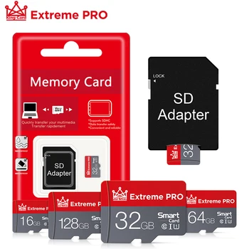 Micro SD TF Kortele 8GB 16GB Didelės spartos 32GB 64GB Flash Atminties, 128 GB 