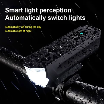 Smart Dviračių Šviesos 400 Liumenų Vandeniui IPx4 Pažangios Automatinės Dviračių Šviesos USB Įkrovimo Dviračių Žibintai Dviračių Priedų