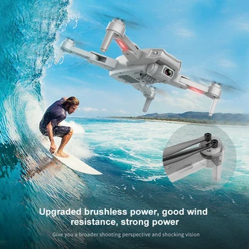S608 Pro GPS Profesinės RC Drone 6K Dual Camera aerofotografija Brushless Variklio Quadcopter Tranai Dovana 3KM RC Atstumas