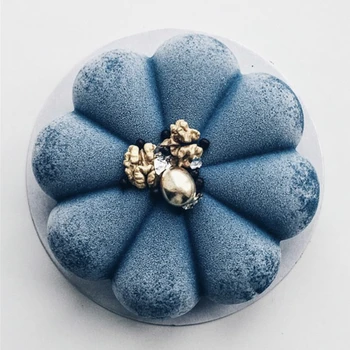 Žiedas Gėlė, Silikoninė Mousse Cake Pelėsių Saulėgrąžų Silikono Formos Desertas putėsiai pelėsių Tortas Dekoravimo Įrankiai