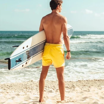 2021 Spalvos-Keitimas Paplūdimio Šortai Quick Dry Vyrų maudymosi Kostiumėliai Paplūdimio Kelnės Elastingos Juosmens Vasaros Plaukimo Trumpuoju su Raišteliu Kišenės