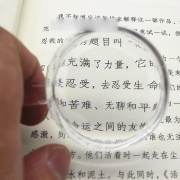 Plastikiniai Kišeninis didinamasis stiklas 3X-5X didinamasis stiklas Mini Kišeninis Didinamasis Stiklas Skaityti Žemėlapius Monetų Tikrinimo，Senjorams