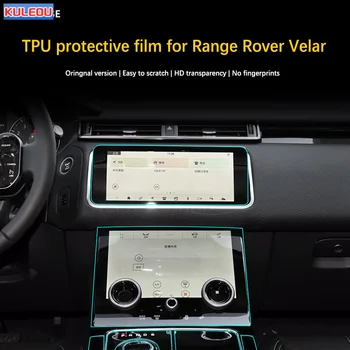 Savęs Gydymo TPU Lipdukas Aišku Automobilio Salono Ekrano Konsolės Skydelis Transparenct Apsauginės Plėvelės Range Rover Velar 2017-2019