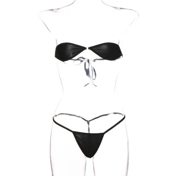 Naujas Seksualus apatinis Trikotažas Moterims Mini Bikini Liemenėlė Mikro G-string Thong apatinis trikotažas maudymosi Kostiumėliai Maudymosi Naują maudymosi kostiumėlį Bikini Komplektas