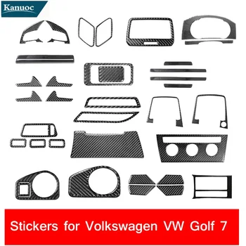 Anglies Pluošto Interjero Lipdukai, Juostelės Automobilių Aksesuarų, Interjero Apdailos Tinka Audi VW Golf 7 GTI MK7 2013-2019