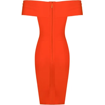 Ocstrade Off Peties Tvarstis Suknelė 2021 Naują Atvykimo Orange Tvarstis Suknelė Bodycon Vasarą Moterys Mini Seksualus Naktinis Klubas Šalis Suknelė