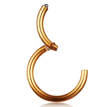 Pakabinama Pertvaros Clicker Segmento Nosies Žiedas Lūpų Chirurginio Plieno Ausies Kremzlės Nase Helix Kūno Auskarų Vėrimo Papuošalai Žiedas Nariz Nez Šalių Žiedas