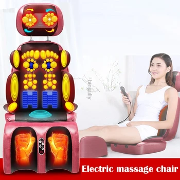Elektros pagalvėlė Kaklo dalies stuburo massager multi-funkcija kūno vibracijos, minkymo kėdės pagalvėlės namų masažo pagalvė 220v