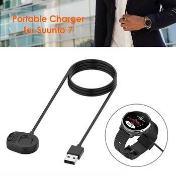 100cm USB Įkroviklis Lopšys Pakeitimo Nešiojamų už Suunto 7 Protingas, Žiūrėti Magnetiniai Įkrovimo Kabelis, Doko Adapteris Žiūrėti Priedai