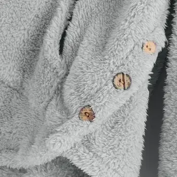 Moteriški kišenėje Vilnos Katė Siuvinėjimo Plius Dydžio Šiltą Hoodie Viršų Mygtuką Megztinis Palaidinė kpop bangtan puloveris traukti per palaidinukė