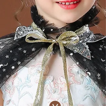 2020 naujas mados Apsiaustu Kostiumas Helovinas Vaikų Dienos Žaliojo Vaikų Skara Drabužiai Mergaitė Princesė Essar Apsiaustu sky blue cape