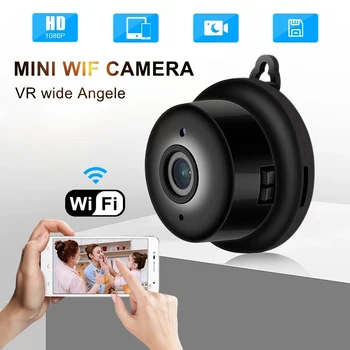 1080P HD Mini IP WIFI vaizdo Kamera, vaizdo Kameros Wireless WiFi Home Security DVR Naktinio Matymo Kameros, Parama 