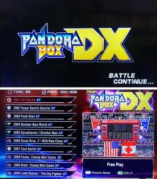 Mini Arcade Žaidimas Mašina 3D Pandora DX 3000 1 Žaidimas 7 colių Pandora ' s Box Arcade Bartop Kreiptuką Konsolės USB Gamepad