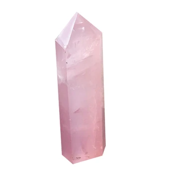 1pc Natūrali uoliena Rožinės Lazdelės Taško Gydymo Dekoratyvinis Akmuo Pink Rose Kvarco Kristalo Namų 