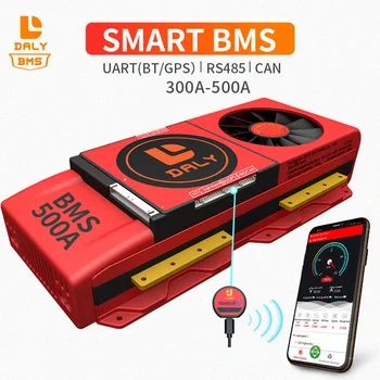 Daly Smart BluetoothBMS 4S 12V 8S 24V 16S 48V 500A aukštas-galia 3.2 V LiFepo4 Baterija ląstelių USB Elektrinis Automobilis E-Dviratis, Motoroleris