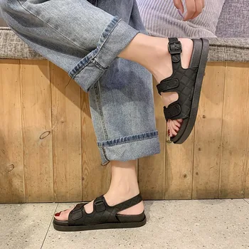 Naujas Mados Moterų Sandalai Platforma, Butai, Ponios Batai Odiniai Sandalai Atsitiktinis Patogiai Footware dukslus Batai Zapatos De Mujer