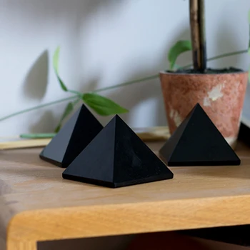 Reiki Egeni Energijos Egeni Piramidės renka turto padėti nuraminti Sielą Chakra Natūralių Kristalų Obsidianas Apdailos Crafting Jewe