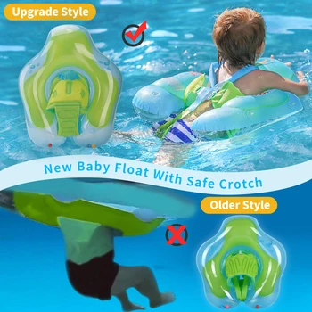 Plaukti Treneris Kūdikių Saugos Plūduriuoti Kieto Apsaugos Nuo Saulės Vainiko Ne-Pripučiami Plaukti Žiedas Guli Baseinas Vonia Žaislai