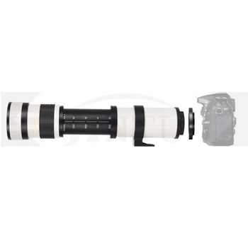JINTU Balta 420-800mm /420-1600mm teleobjektyvą +2x telekonverteris už Nikon D5200 D5300 D5500 D5600 D7000 D7100 D7200 D7500 D90