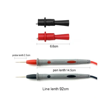 Skaitmeninis Universalus Multimetras Bandymo Pen Papildomų taškų Plieno Adata Bandymo Pen Linija 1000V 20A PVC Medžiagos Multimetras Priedai