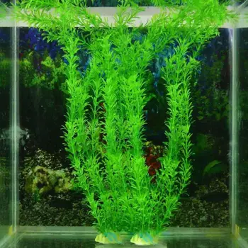 25# Akvariumo žuvų bakas dekoravimo, modeliavimo vandens augalų plastiko, dirbtinės žolės apdailos vandens žuvų, Vandens bako apdaila