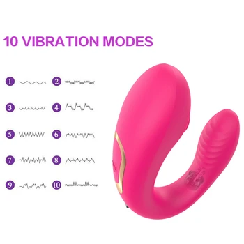 Įkrovimo G-taško Vibratorius atsparus Vandeniui Pora Vibratorius 10 Galinga Vibracija Belaidžio Nuotolinio Valdymo Klitorio Stimuliatorius Gspot
