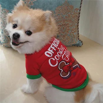 Kalėdų Medvilnės Šuo Marškinėliai Laiškas Išspausdintas Šuo, Katė Drabužius Mažiems Šunims Puppy, Pet Drabužiai ropa camiseta para perros