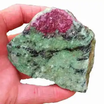 MOKAGY 50G-220G Gamtos Raudonos, Žalios Lobis Žalio Akmens Mineralinė Egzempliorių 1PC