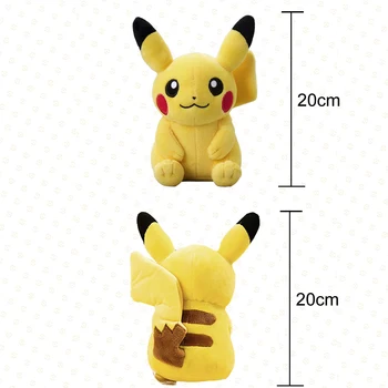 20CM Mielas Pokemon Pliušinis Lėlės Kawaii Anime Pikachu 