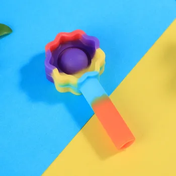 Išpakuokite popit pen padengti Mini Paprasta Dimple Jutimo Fidget Žaislas Rašiklio Dangtelį Padengti Slėgio ribojimo Montessori Antistress Brinquedos