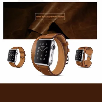 Natūralios odos dirželis apple watch band 5 42mm/38mm iwatch serijos 5/4 3 2 1 riešo raiščių apyrankę pakeitimo watchband diržas