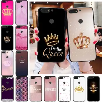 Karalienė King Crown Princess Telefoną Atveju Huawei Honor 7C, 7A 8X 9X 8A 10i 20lite 10 10lite 20S 20 8C 8S 7S 9A 10X lite