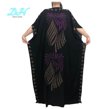 2021 Mados Afrikos Suknelės Moteris Abaja Dubajus Muslino Ilgas Chalatas, Islamo Afrikos Medvilnės Drabužiai Plius Dydis HD033