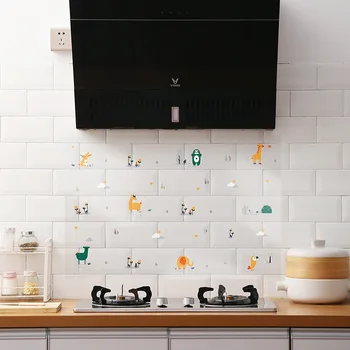 Virtuvės naftos-įrodymas, aplinkosaugos ¾enklelis kabineto stovetop su dūmų mašina plytelių siena pasta lipnios tapetai atsparūs aukštai