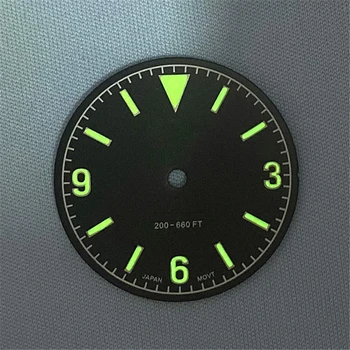 Pakeitimo 28,5 MM Žalios Šviesos Laikrodžio Ciferblatą už NH35/NH36 /4R36 Žiūrėti Judėjimo Pakeitimo Dalis