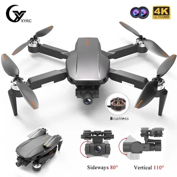 XYRC iCAMERA4 GPS Drone 4K Profesinės 6K HD Dual Camera 2-Ašis Gimbal 5G WiFi Brushless Variklio RC Quadcopter Sulankstomas Dron