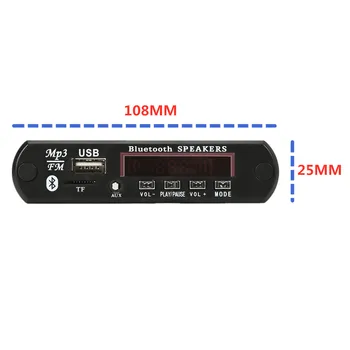 Mp3 grotuvas 5v-12v Bluetooth5.0 MP3 Dekodavimo Valdybos Modulis Belaidis Automobilinis USB MP3 Grotuvas TF Kortelės Lizdas / USB / FM / Modulis