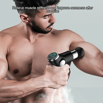 Raumenų Masažas Pistoletas Mini Pocket 32 Greitis vibracijos, Elektros Atgal kaklo Massager Ginklą Kūno Deep Relief Skausmas Lieknėjimo Fascial ginklą